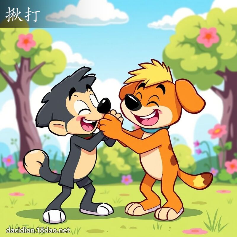 揪打 - 國語大辭典配圖