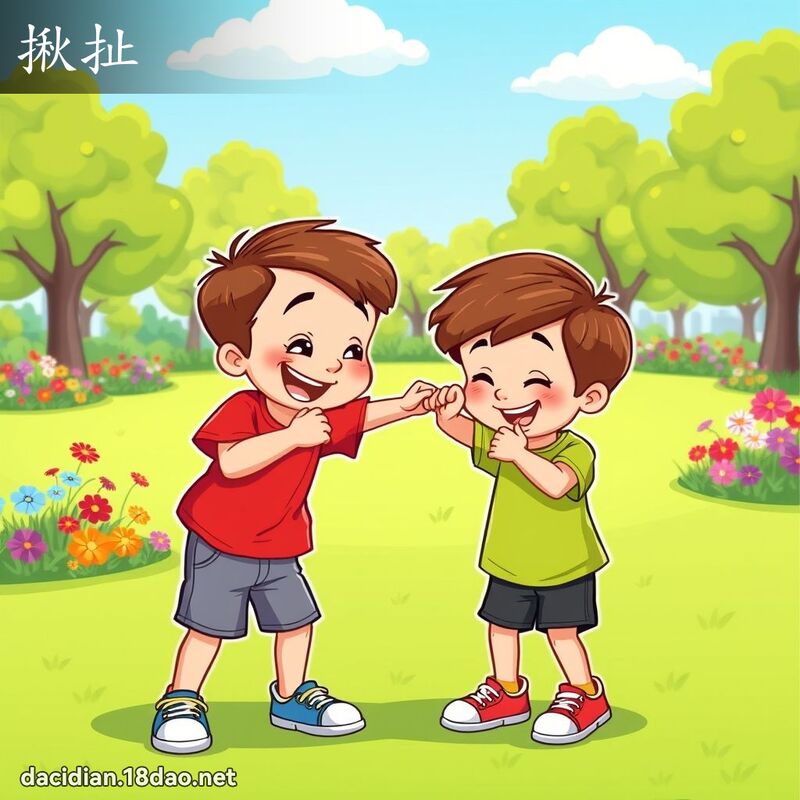 揪扯 - 国语大辞典配图
