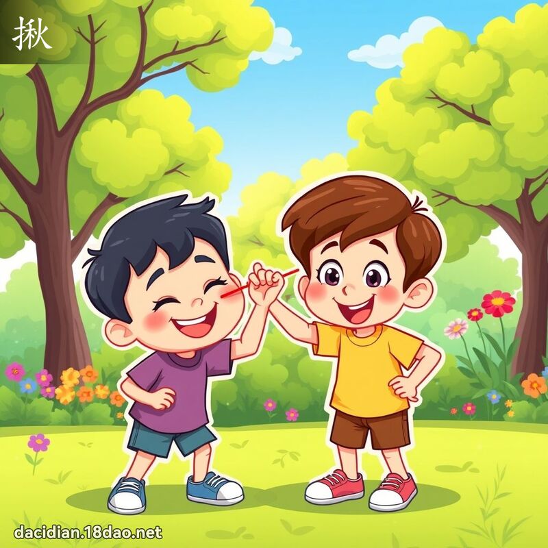 揪 - 国语大辞典配图