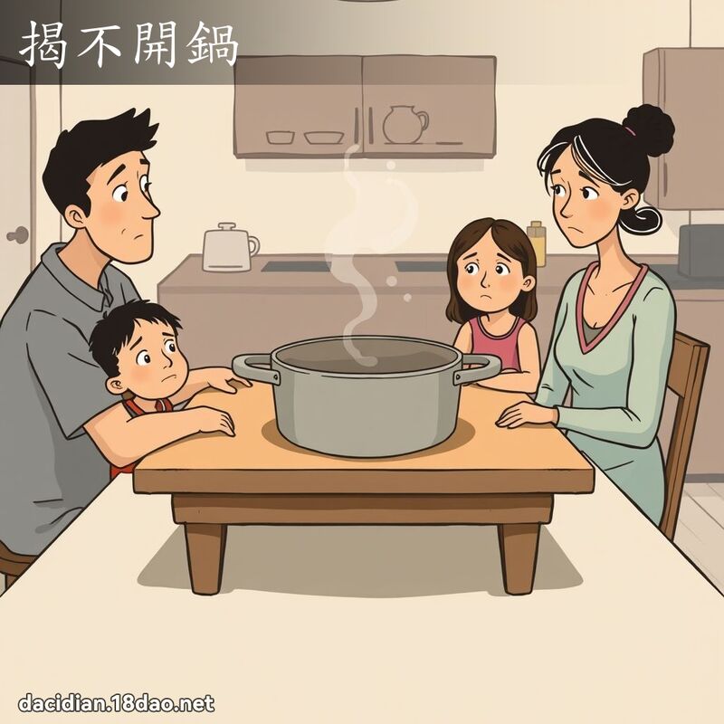 揭不开锅 - 国语大辞典配图