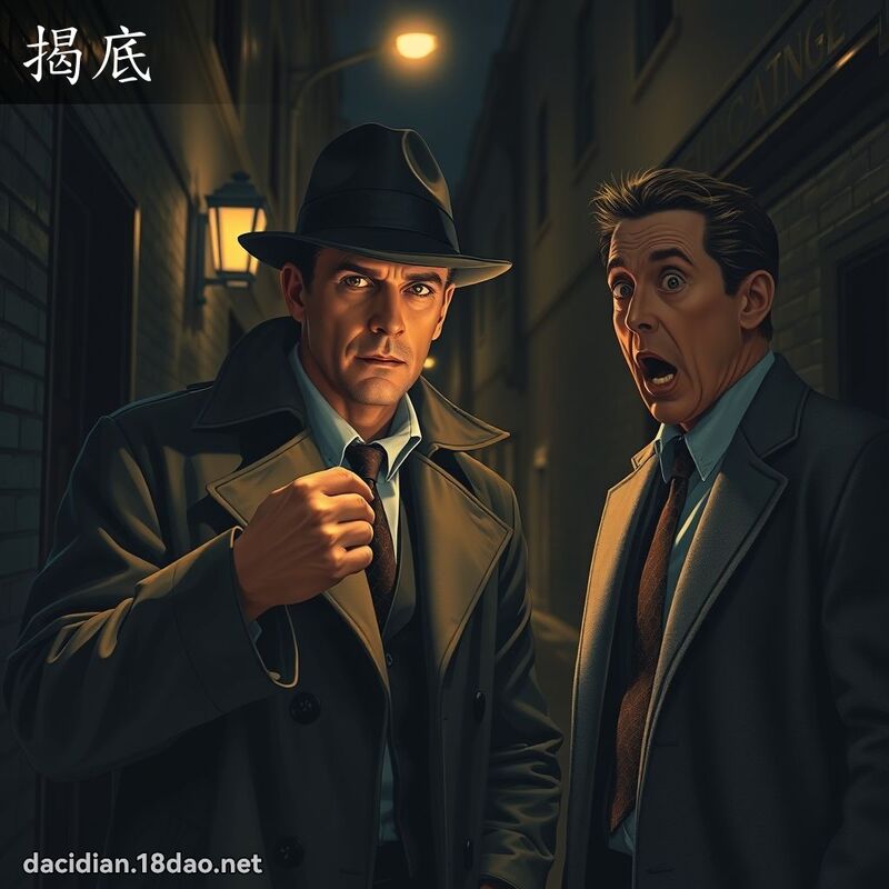 揭底 - 国语大辞典配图