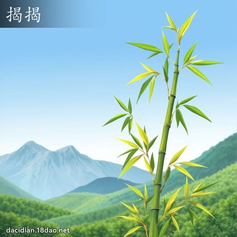 揭揭 - 國語大辭典配圖