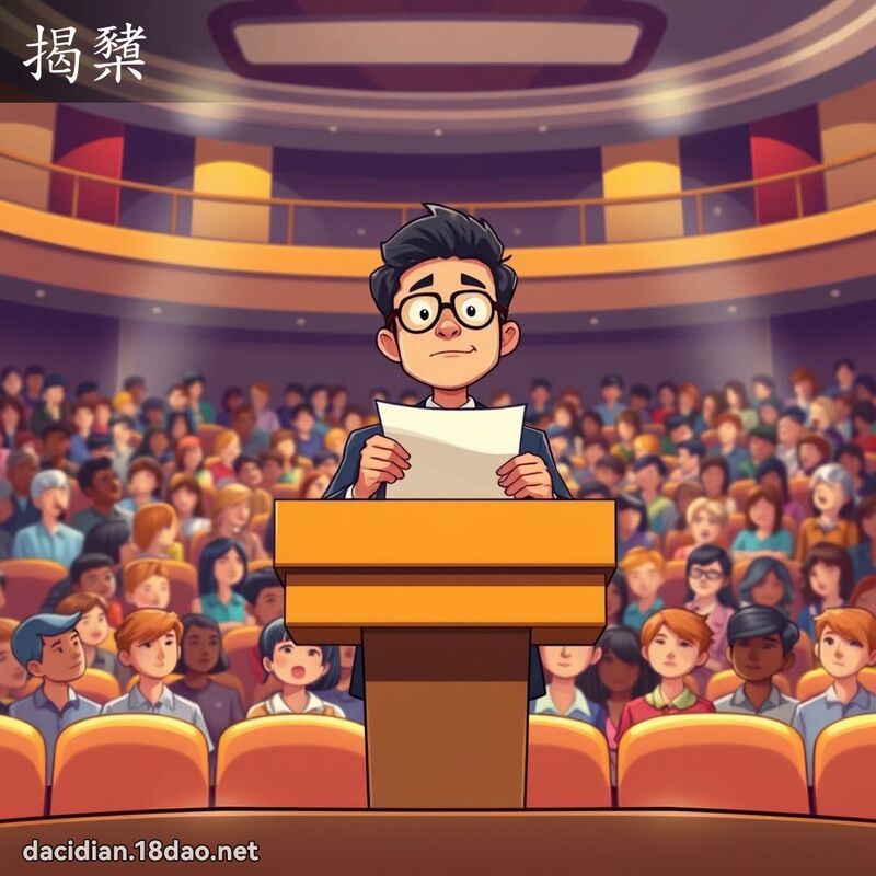 揭櫫 - 國語大辭典配圖