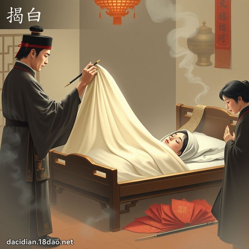 揭白 - 国语大辞典配图
