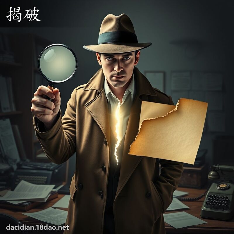 揭破 - 國語大辭典配圖