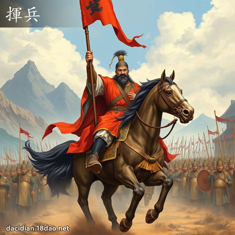 揮兵 - 國語大辭典配圖