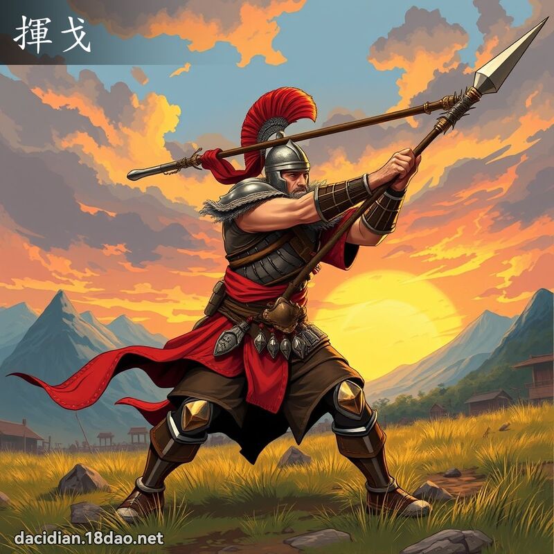 揮戈 - 國語大辭典配圖