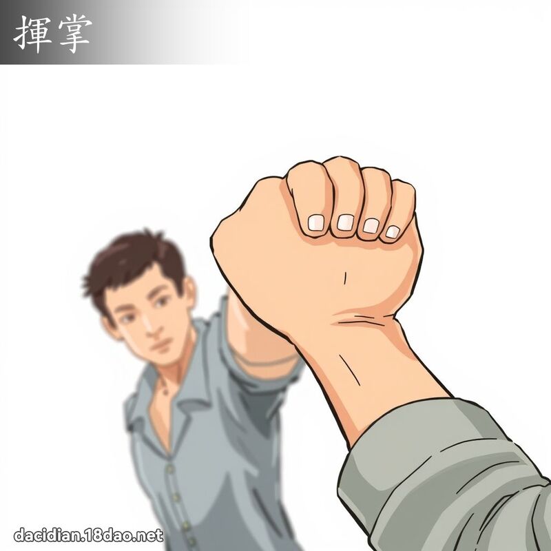 挥掌 - 国语大辞典配图