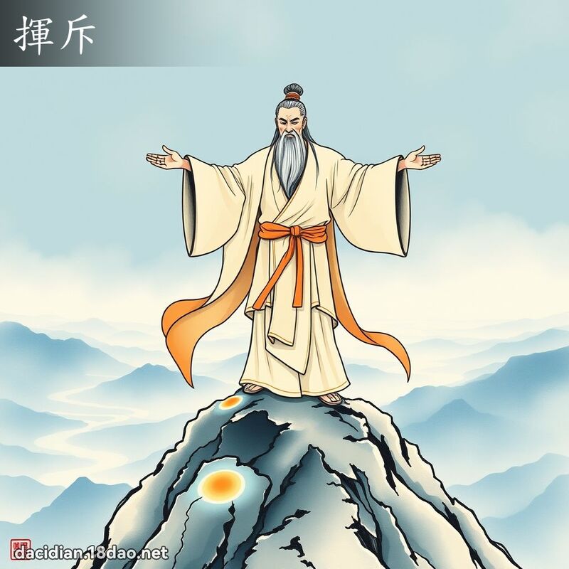 挥斥 - 国语大辞典配图