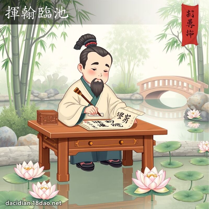 揮翰臨池 - 國語大辭典配圖