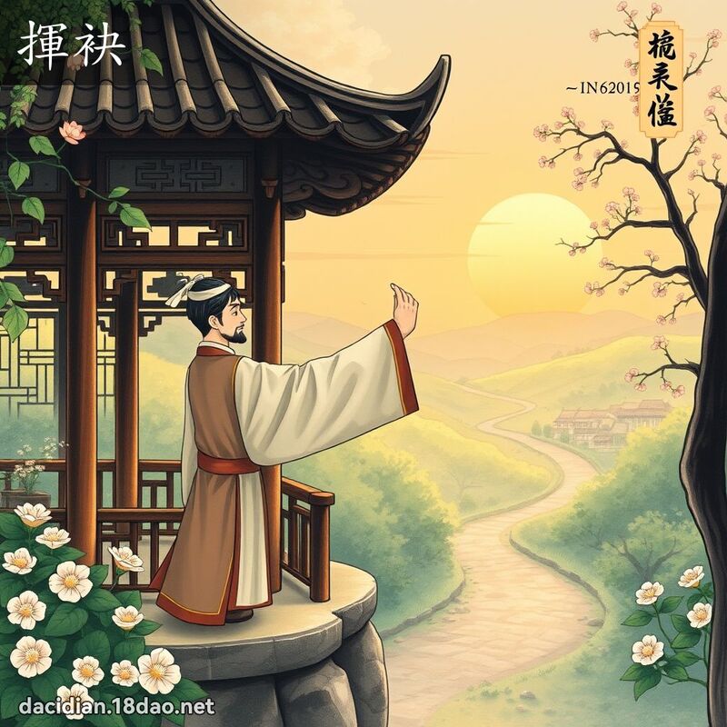 挥袂 - 国语大辞典配图