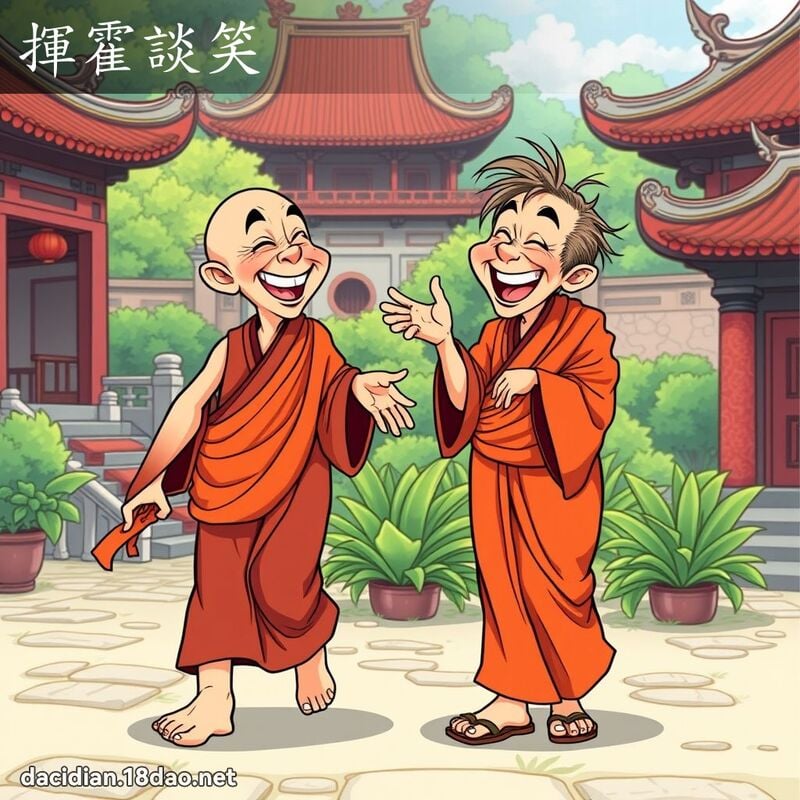 挥霍谈笑 - 国语大辞典配图