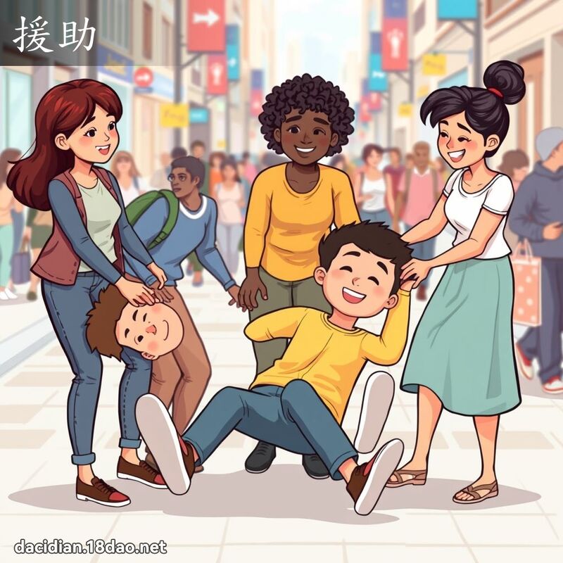 援助 - 国语大辞典配图