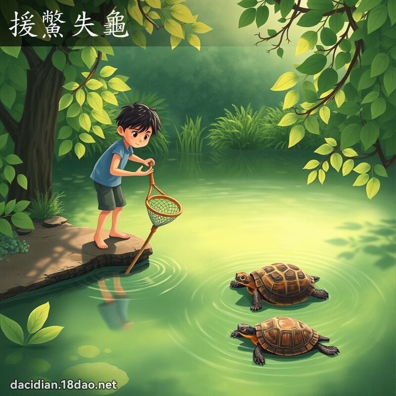 援鱉失龟 - 国语大辞典配图
