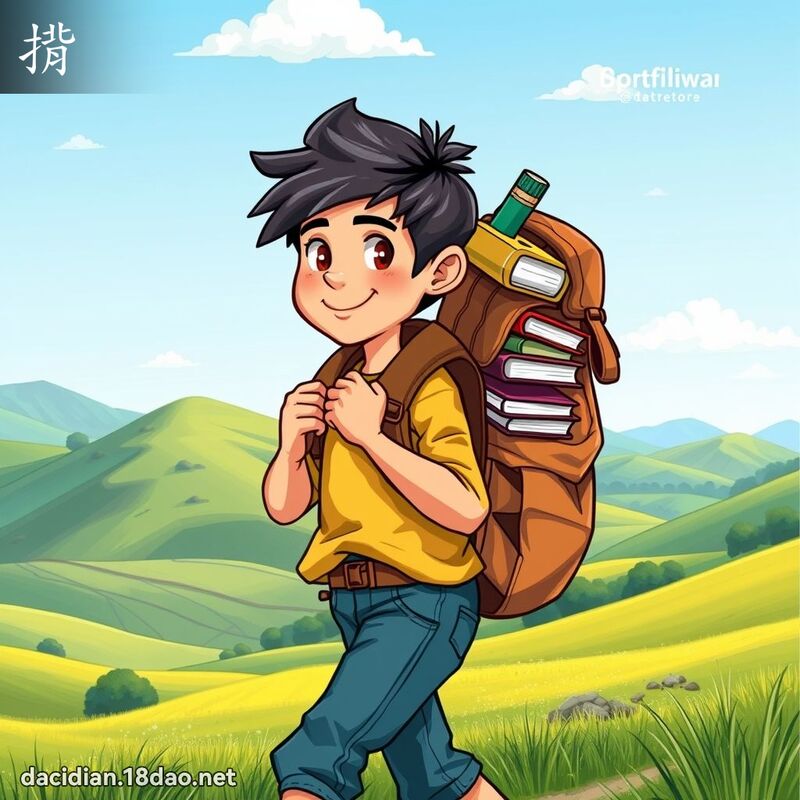 揹 - 国语大辞典配图