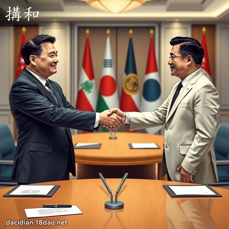 搆和 - 国语大辞典配图