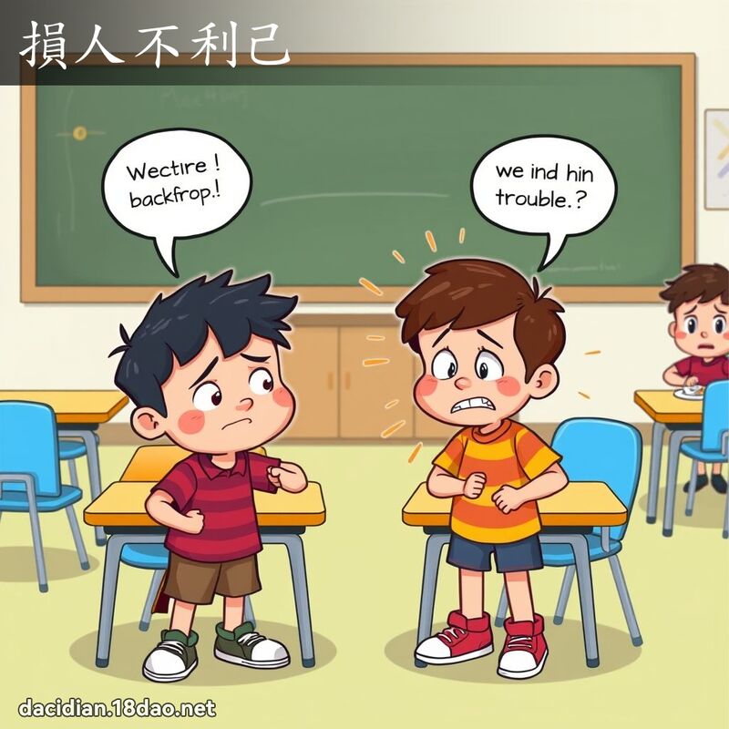 损人不利己 - 国语大辞典配图