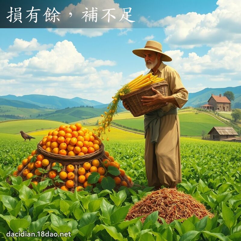 損有餘，補不足 - 國語大辭典配圖