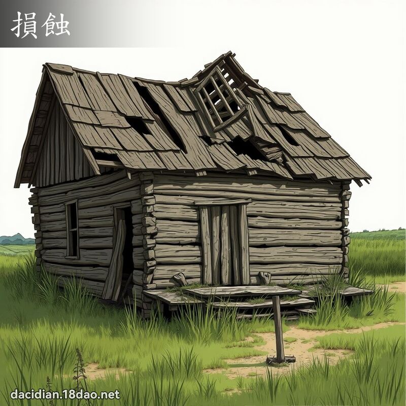 损蚀 - 国语大辞典配图