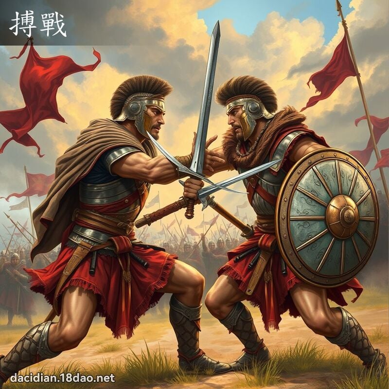 搏戰 - 國語大辭典配圖