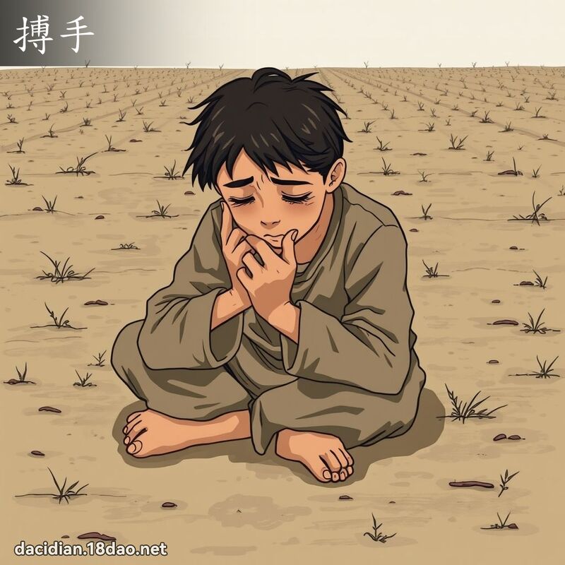 搏手 - 国语大辞典配图