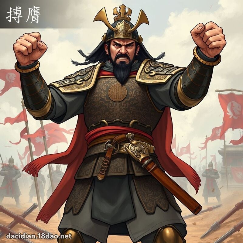 搏膺 - 国语大辞典配图