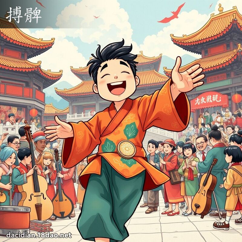 搏髀 - 国语大辞典配图