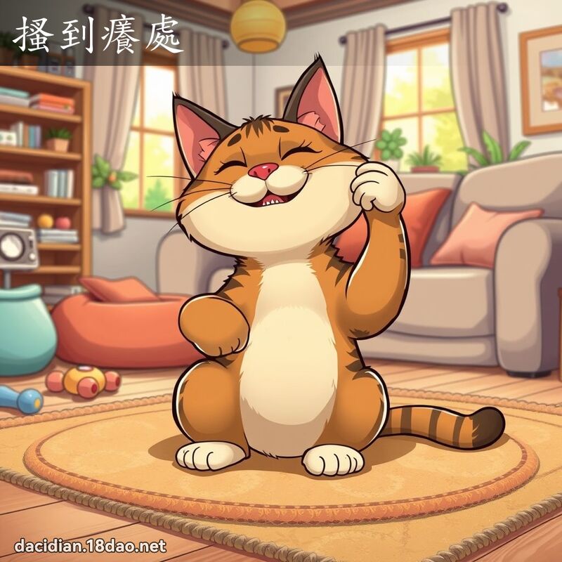 搔到癢處 - 國語大辭典配圖
