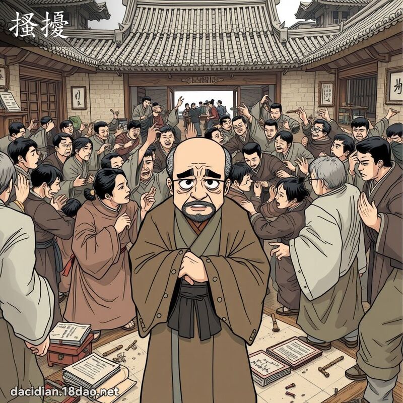 搔擾 - 國語大辭典配圖