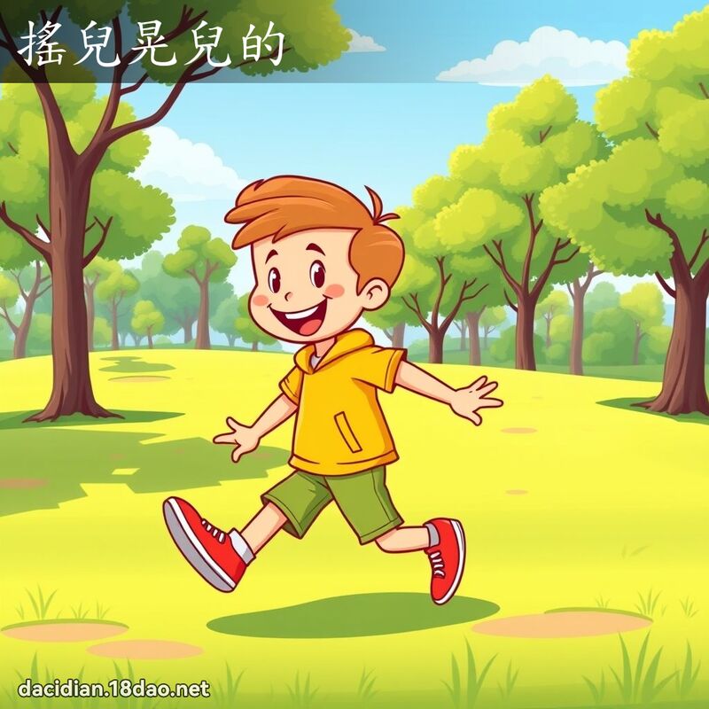 摇儿晃儿的 - 国语大辞典配图