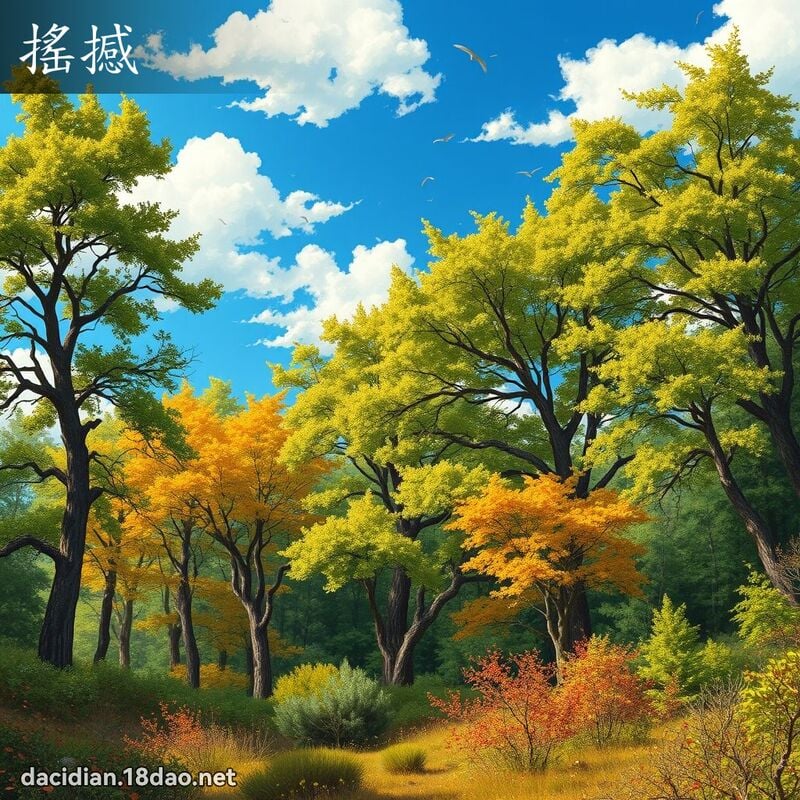 搖撼 - 國語大辭典配圖