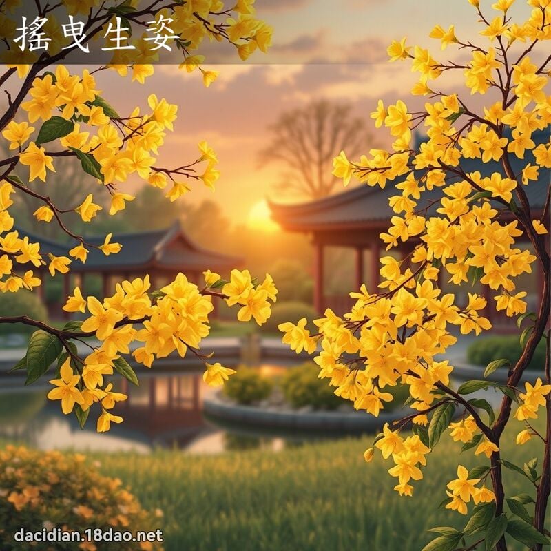 搖曳生姿 - 國語大辭典配圖