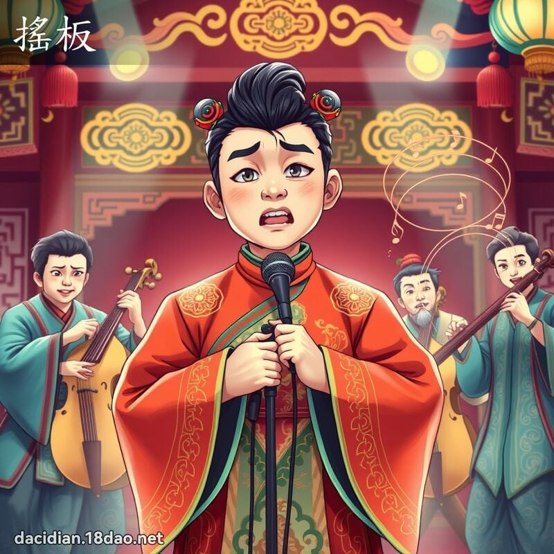 摇板 - 国语大辞典配图