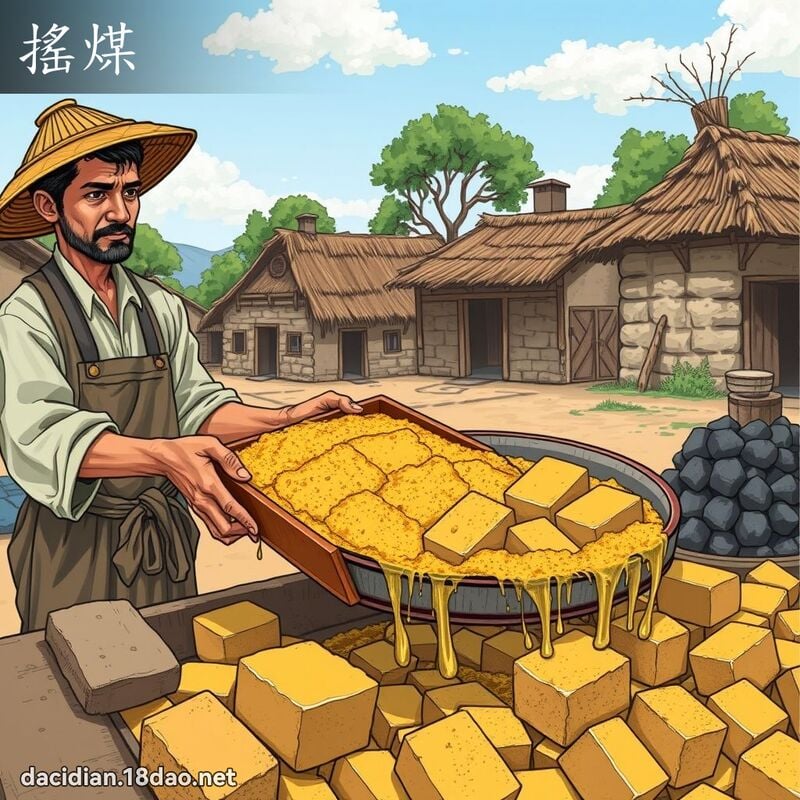 摇煤 - 国语大辞典配图