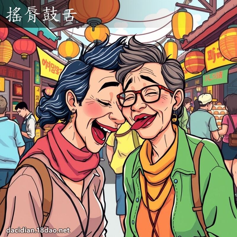 摇脣鼓舌 - 国语大辞典配图