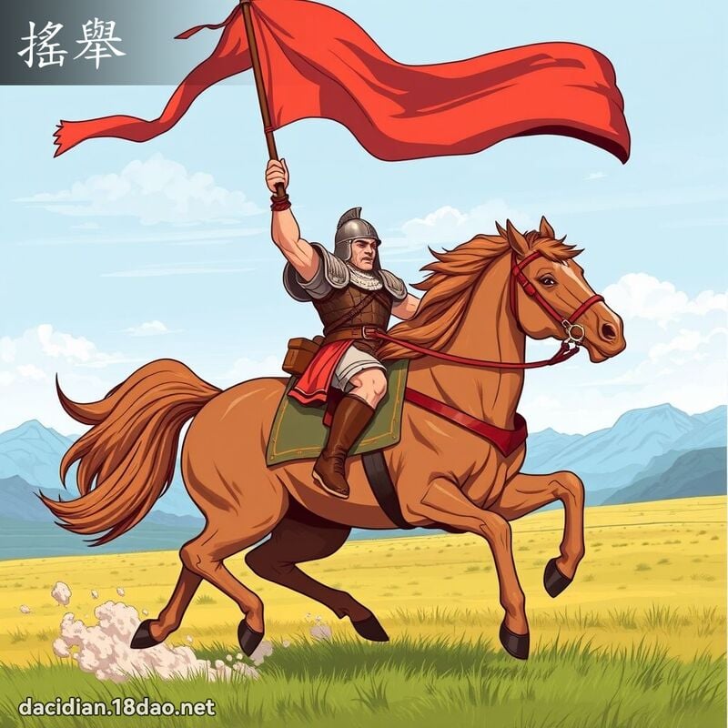 搖舉 - 國語大辭典配圖