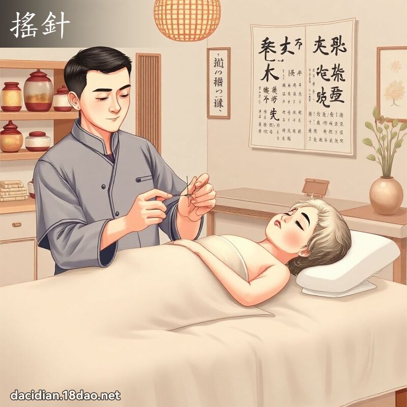 摇针 - 国语大辞典配图