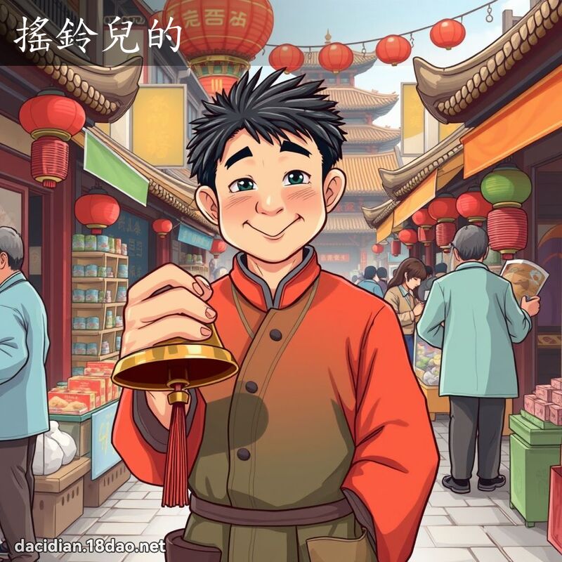 摇铃儿的 - 国语大辞典配图