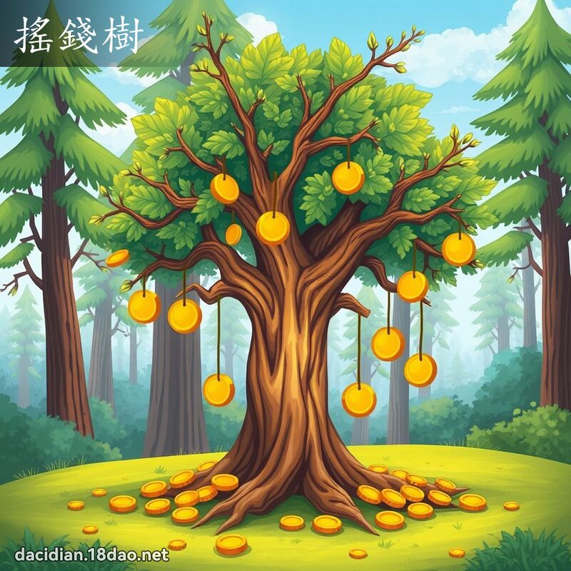 搖錢樹 - 國語大辭典配圖