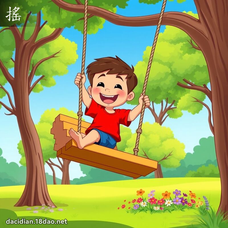 搖 - 國語大辭典配圖
