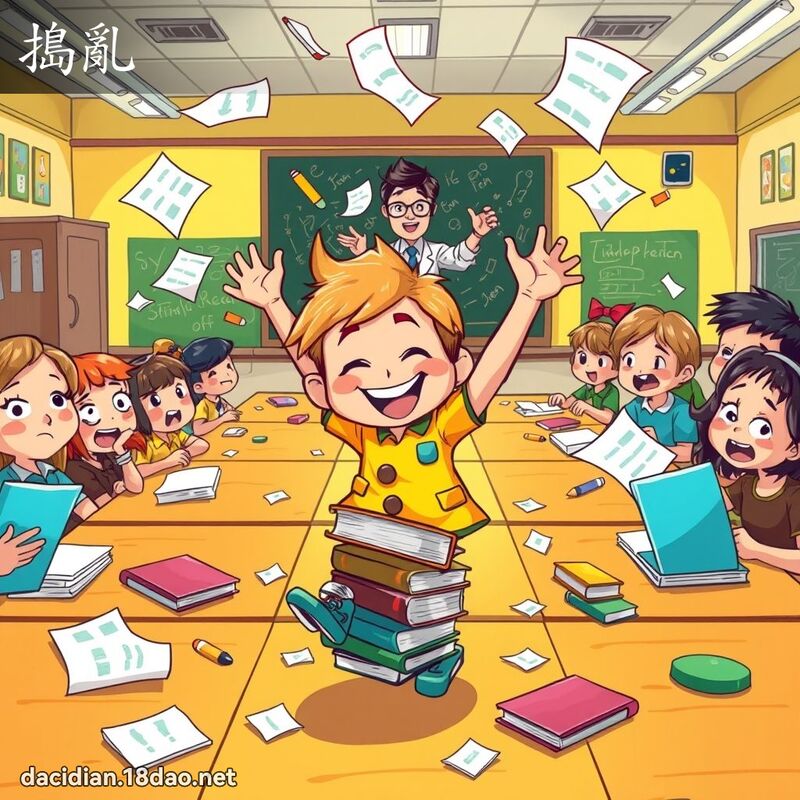 搗亂 - 國語大辭典配圖