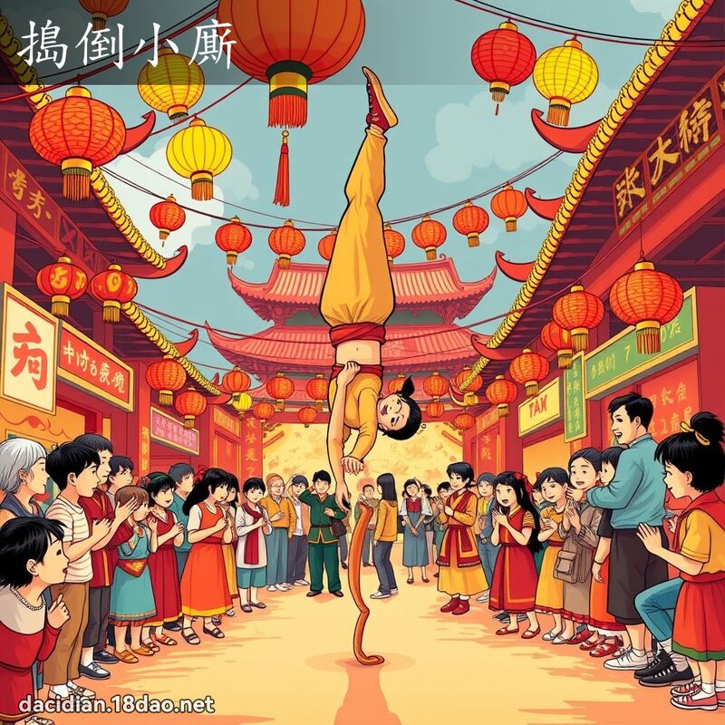 捣倒小廝 - 国语大辞典配图