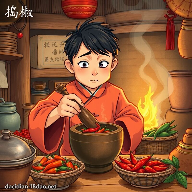 搗椒 - 國語大辭典配圖