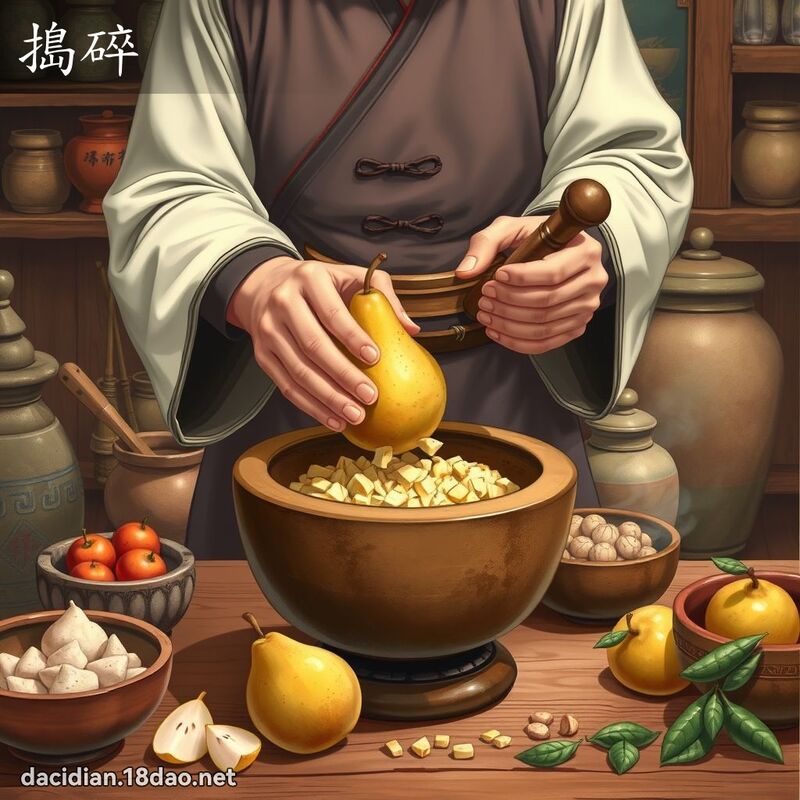 捣碎 - 国语大辞典配图