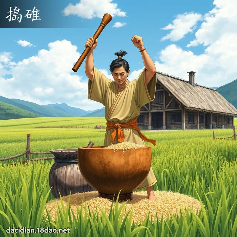 搗碓 - 國語大辭典配圖