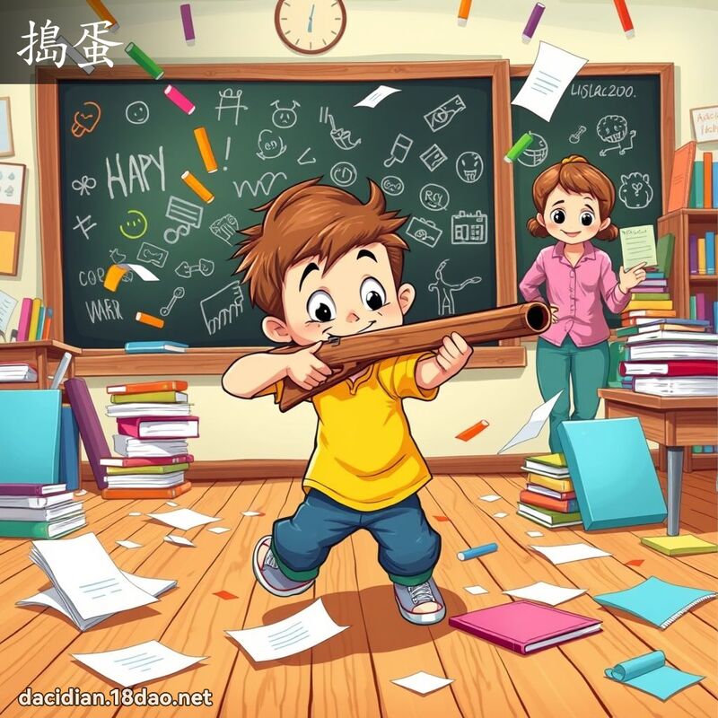 捣蛋 - 国语大辞典配图