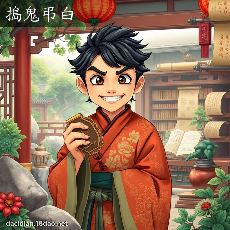 搗鬼弔白 - 國語大辭典配圖