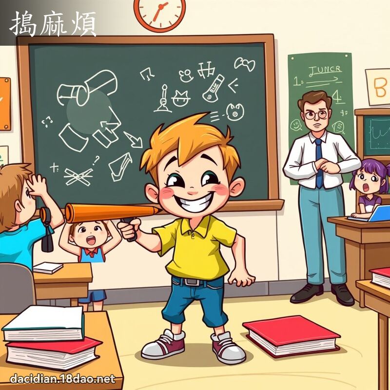 搗麻煩 - 國語大辭典配圖