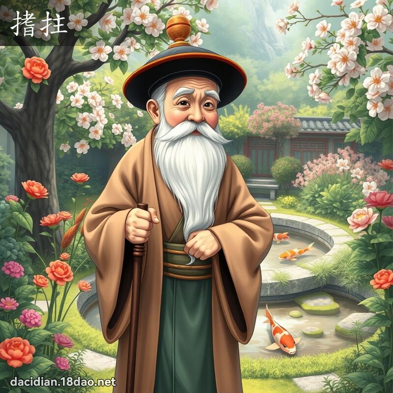 搘拄 - 國語大辭典配圖