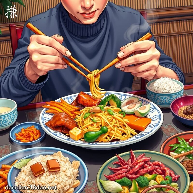 搛 - 国语大辞典配图